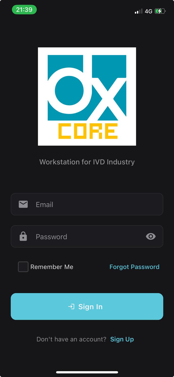 dxCore Dashboard